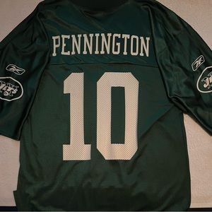 Reebok New York Jets Chad Pennington #10 NFL Jersey, Size M, Pre-Owned